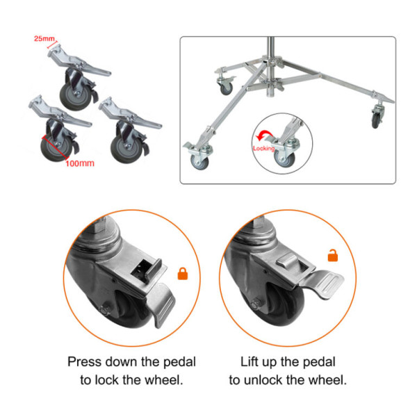 Колеса для стоек E-Image HS03-W