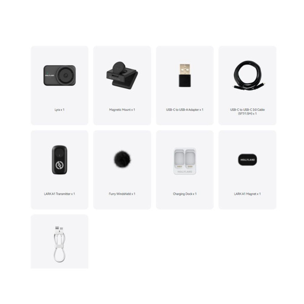 Веб-камера Hollyland Lyra Streaming Combo (Black, with LARK A1 TX)