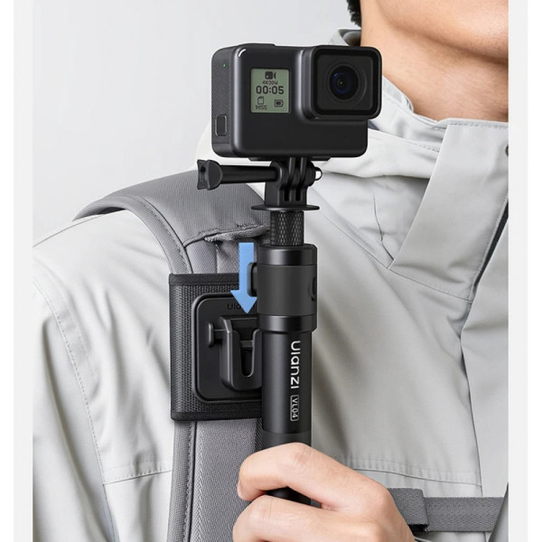 Монопод невидимка для Insta360 з кріпленням на рюкзак 23-114см Osmo 360 Action 6/5/4 Ulanzi VL04