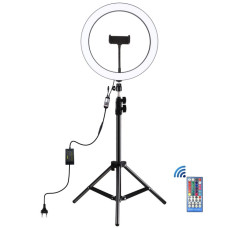 Кольцевой свет со стойкой Puluz PKT3050 RGB Ring Light 30см (30W)