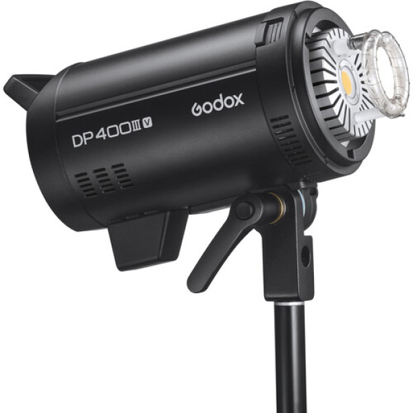 Професійний студійний спалах Godox DP400III-V зі світлодіодною моделюючою лампою