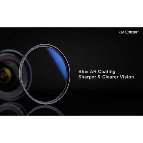 Світлофільтр K&F Concept 37 mm HMC UV Blue-Coated Japan Optics (KF01.1417)