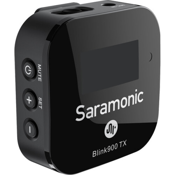 Беспроводная всенаправленная петличная микрофонная система Saramonic Blink 900 B2 для двух человек с креплением на цифровую камеру (2,4 ГГц, черный)