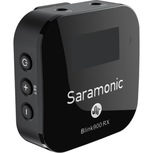 Беспроводная всенаправленная петличная микрофонная система Saramonic Blink 900 B2 для двух человек с креплением на цифровую камеру (2,4 ГГц, черный)