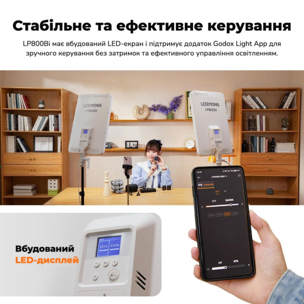 LED панель Godox Litrmons LP800Bi Bi-Color