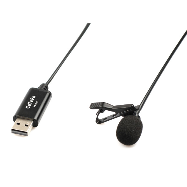 Микрофон петличный з USB подключением CaTeFo FO-ULM1