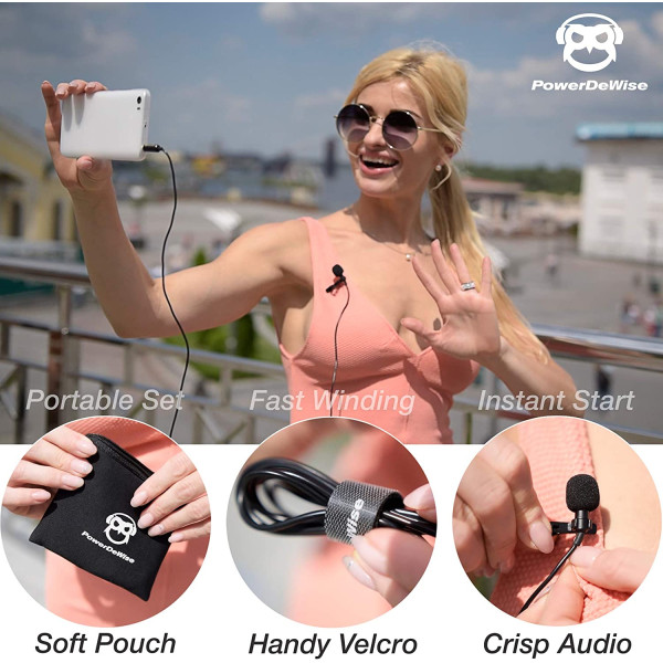 Петличный микрофон PowerDeWise Lavalier Microphone (1APDW)