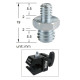 KS-054 3/8 M-1/4 M Adapter Spigot - адаптер переходник