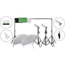 Набор постоянного света + 3 фона FST PHOTO FF-150 S-MAX