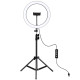 Кільцеве світло зі стійкою Puluz PKT3056B Ring Light 30см (25W)