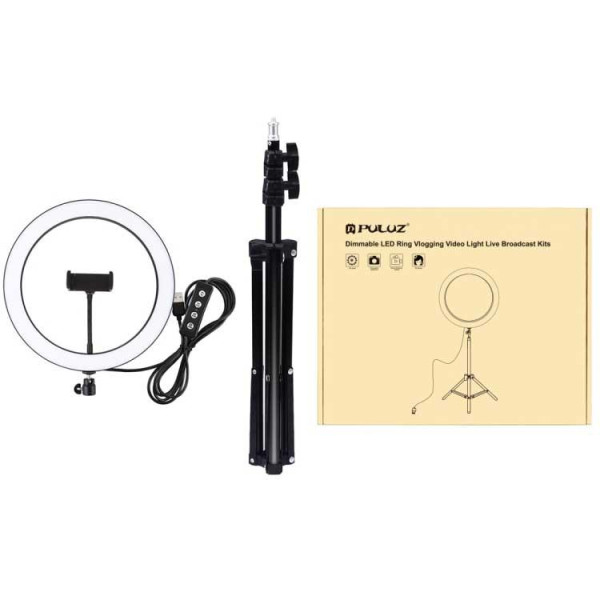 Кільцеве світло зі стійкою Puluz PKT3056B Ring Light 30см (25W)