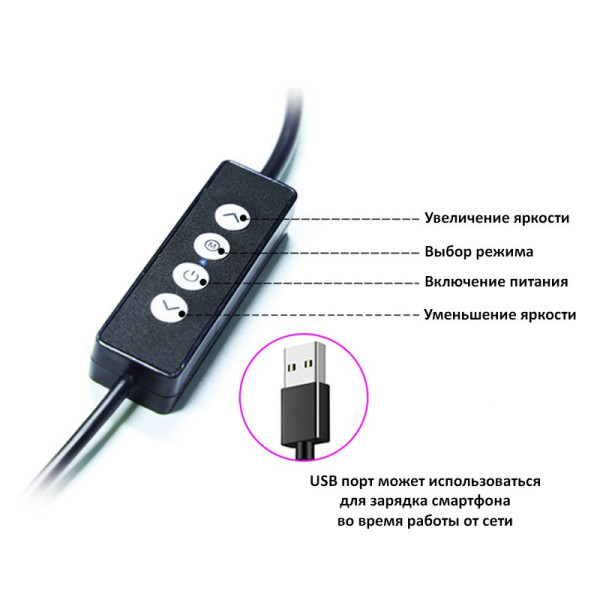 Світло для блогерів Visico RK-39 (60W)