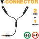 Разветвитель для наушников PowerDeWise - Y-Splitter c 2 микрофонами