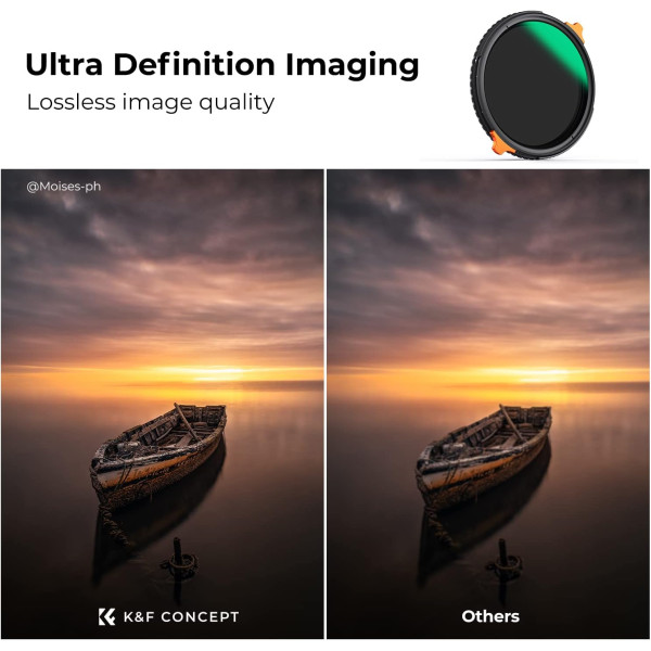 Світлофільтр K&F Concept 58mm Variable ND4-64+CPL Nano-X 2-6 Stop (KF01.1913)