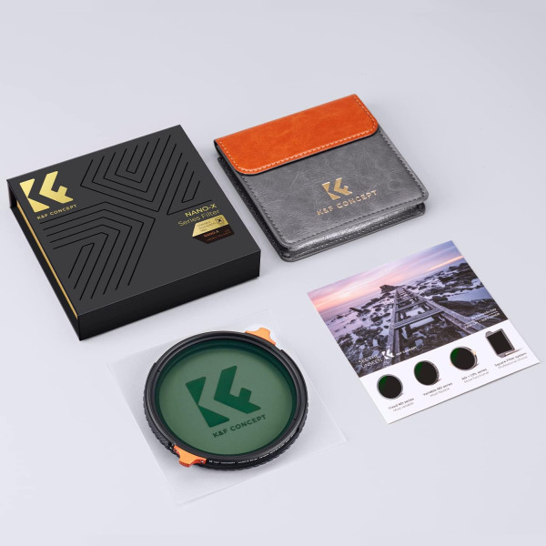Світлофільтр K&F Concept 58mm Variable ND4-64+CPL Nano-X 2-6 Stop (KF01.1913)
