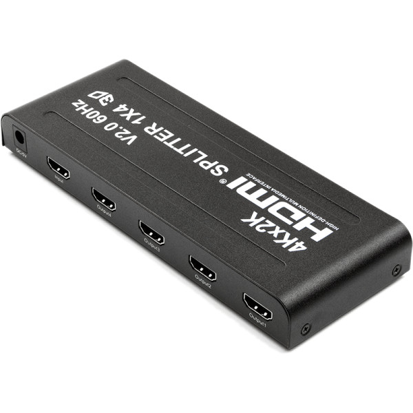 Сплітер PowerPlant HDMI 1x4 V2.0, 3D, 4K/60 Гц (HDSP4-V2.0)
