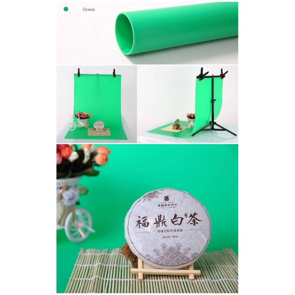Фон для зйомки Visico PVC-1220 Green (120x200 см)