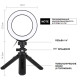 Кільцеве світло зі стійкою Puluz PKT3058 Ring Light 12см (8W)