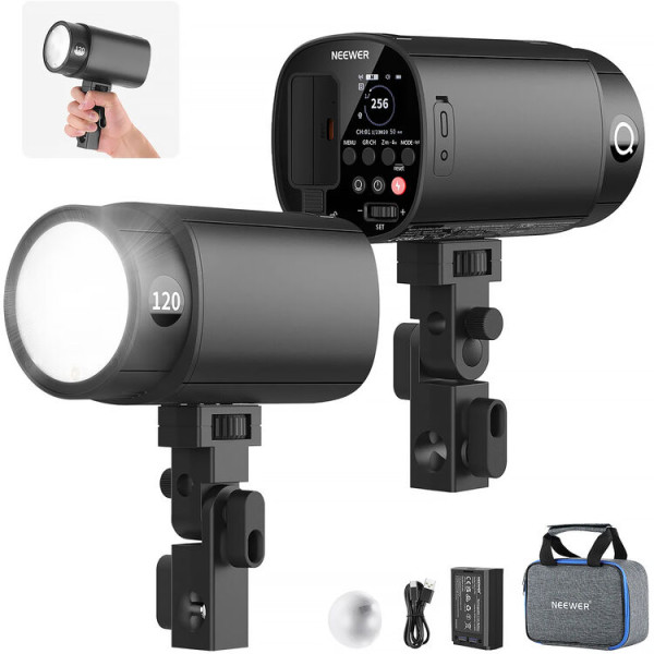 Студийная аккумуляторная вспышка NEEWER Q120 TTL 120 Дж с поддержкой 2.4G