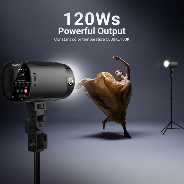 Студийная аккумуляторная вспышка NEEWER Q120 TTL 120 Дж с поддержкой 2.4G