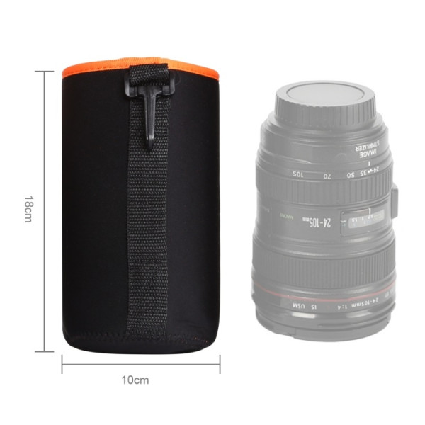 Чехол для объектива AccPro CA-1791E-L black/orange