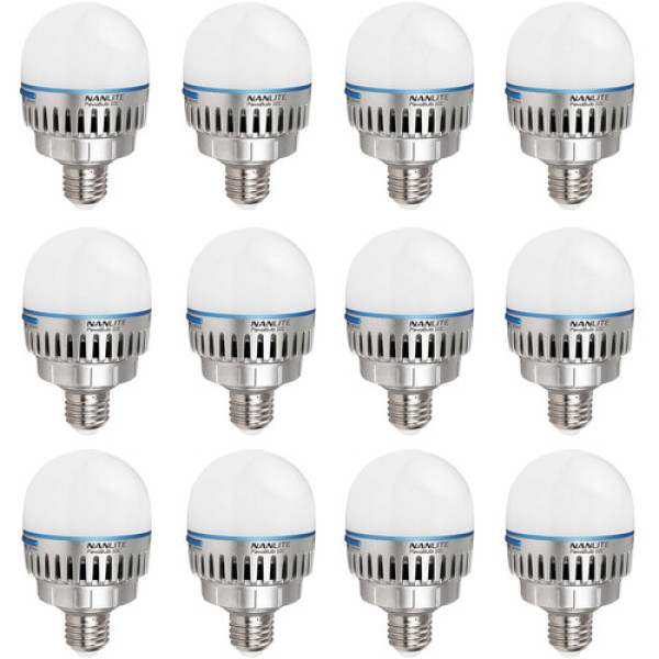 Двухцветная светодиодная лампа Nanlite PavoBulb 10C RGBWW (комплект из 12 ламп)