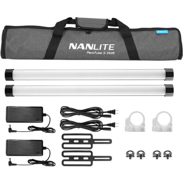 Nanlite PavoTube II 15XR RGB светодиодный пиксельный светильник (2 фута, комплект из 2 ламп)