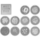 Набор GOBO Size B Set 2 (10шт в наборе) (AS-GB-B-SET2)