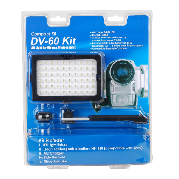 Накамерный видео свет Falcon LED DV-60 Kit