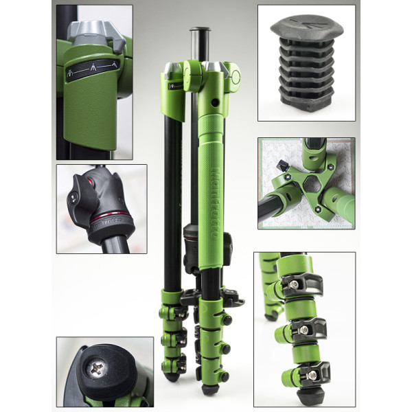 Штатив Manfrotto MKBFRA4G-BH BeFree Alloy Green Tripod (MKBFRA4G-BH)