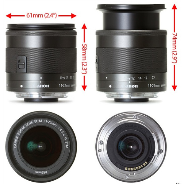 Объектив Canon EF-M 11-22mm f/4-5.6 IS STM