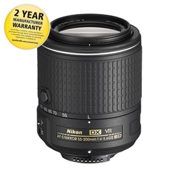 Объектив Nikon 55-200mm f/4-5.6G AF-S ED VR II AF-S NIKKOR
