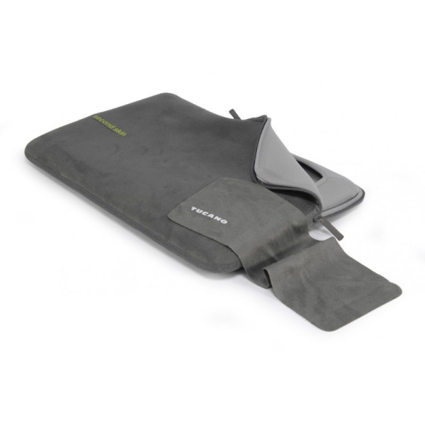 Чохол для ноутбука 17" Tucano Folder microfribra MacBook grey