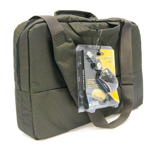 Сумка Tucano Studio 18' Grey + мышь Tucano USB (BSTU0-G + MIMI-PK)