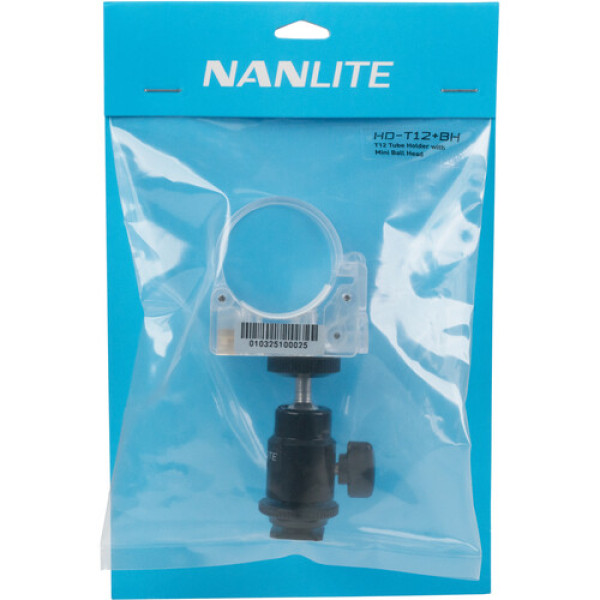 Крепление Nanlite HD-T12+BH (клипса + шаровая голова)