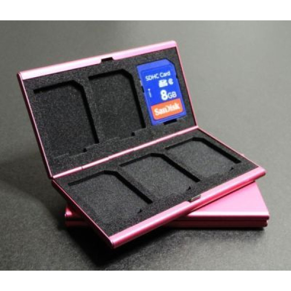 Алюминиевый чехол для карт памяти типа SD