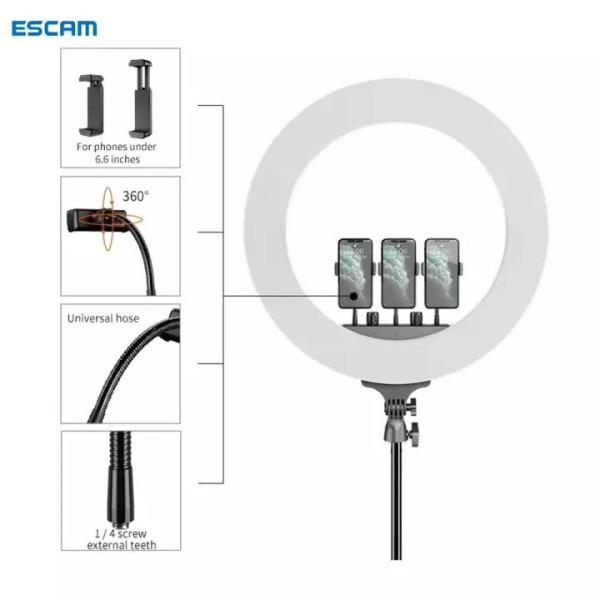 Кільцеве світло EL-M22S 56см/100 W дисплей/пульт