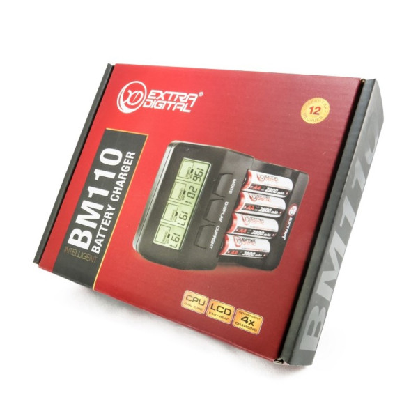 Зарядний пристрій Extradigital BM110 + 4 шт AA 2500 mAh (AAC2830)