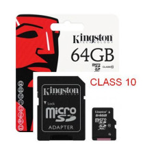 Карта пам'яті Kingston microSDXC 64GB Class 10 UHS-I+ SD адаптер