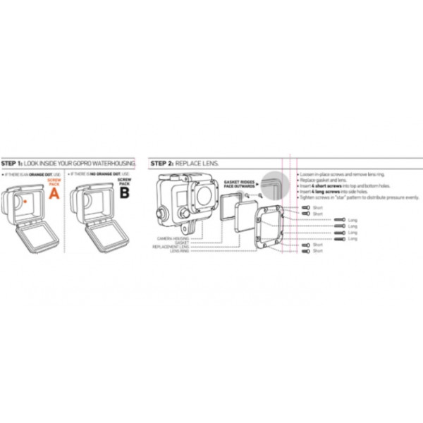 Сменные линзы Hero3 Lens Replacement Kit (ALNRK-301)