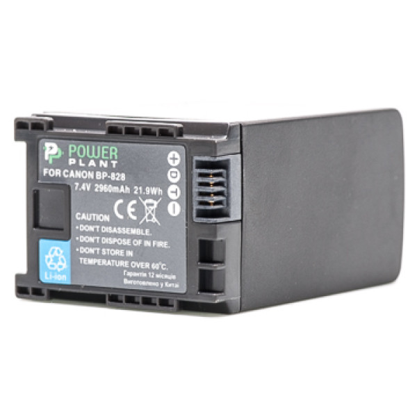 Aккумулятор PowerPlant Canon BP-828 Chip