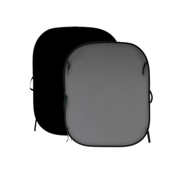 Фон двосторонній складний Lastolite Black/Mid Grey 1,5x1,8m (56GB)