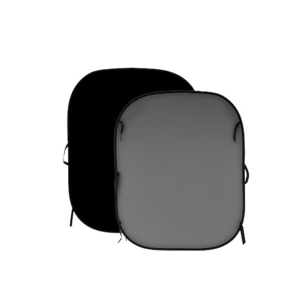 Фон двосторонній складний Lastolite Black/Mid Grey 1,8x2,15m (67GB)