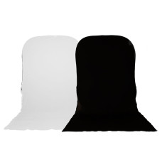 LASTOLITE Фон двосторонній складний Black/White 1,8x2,15m with train