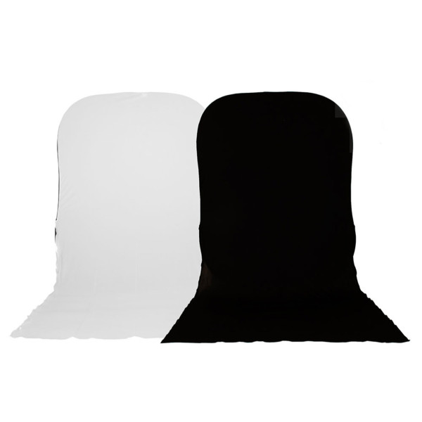 LASTOLITE Фон двосторонній складний Black/White 1,8x2,15m with train