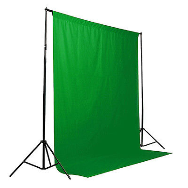 Фотофон для відео студії Falcon Хромакей(chromakey) Тканинний зелений 2,4x2,7 м