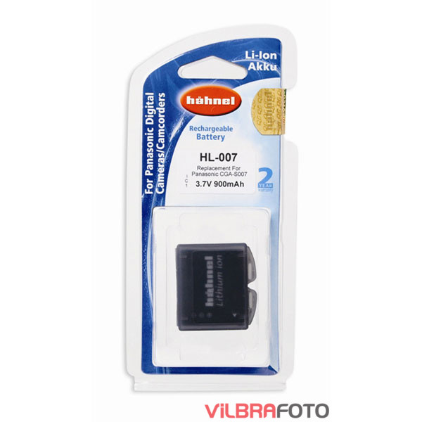 HAHNEL Аккумулятор HL-007 (Panasonic CGA-S007)