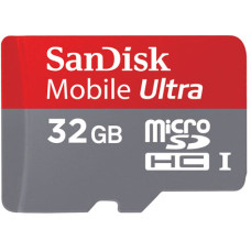 Карта пам'яті SanDisk Ultra 32 ГБ microSDHC класу 10 (+ адаптер)