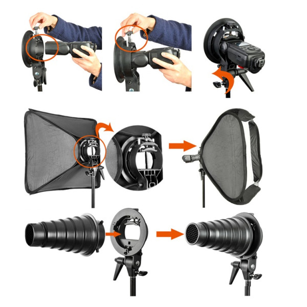 Тримач для камерних спалахів Godox S-type