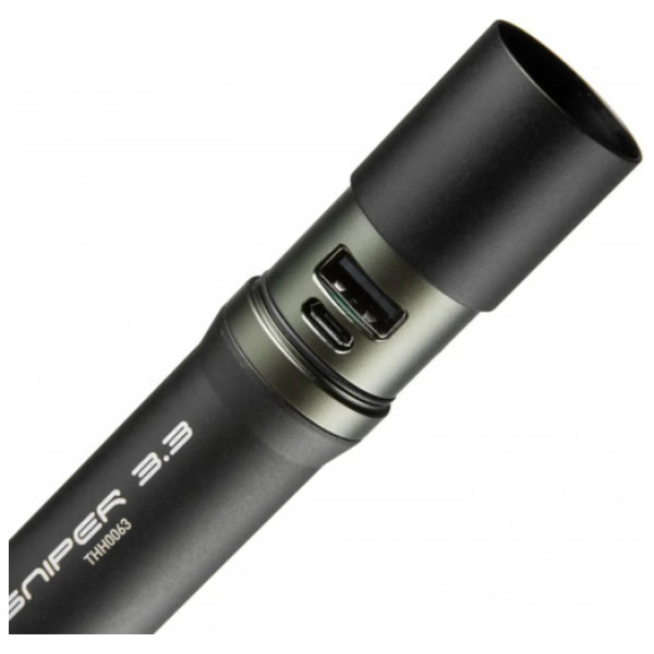 Тактичний ліхтар Mactronic Sniper 3.3 (1000 лм) Focus Powerbank USB-перезаряджуваний (THH0063)